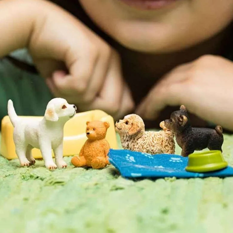 Schleich Kennel Puppy Pen Hundvalpar 42480