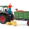 Schleich Traktor med släp 42608
