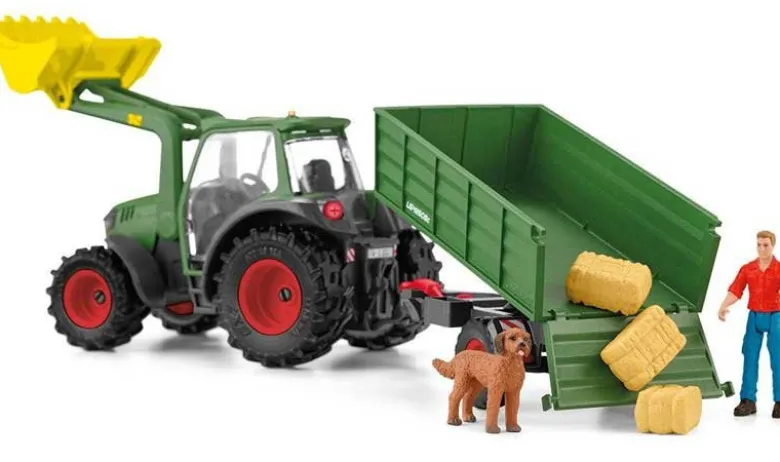 Schleich Traktor med släp 42608