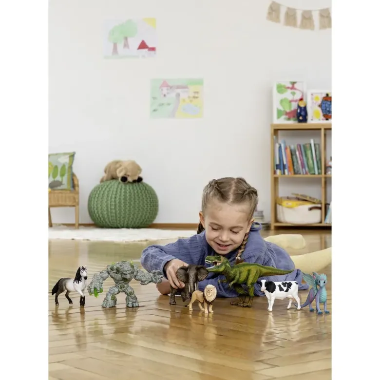 Schleich Tyrannosaurus Rex Dinosaurie Ljusgrön 14525 - 28 cm