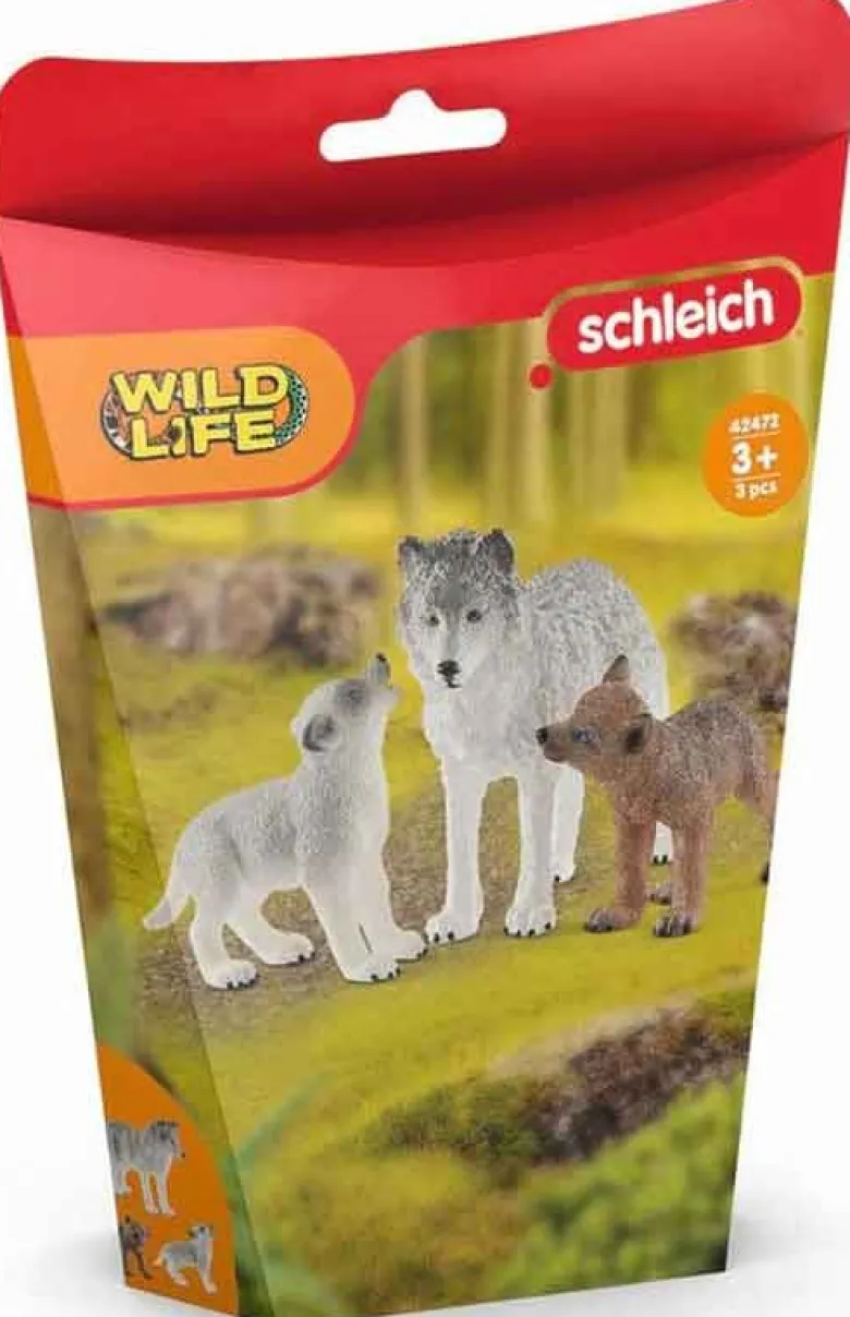 Schleich Varghona med valpar 42472