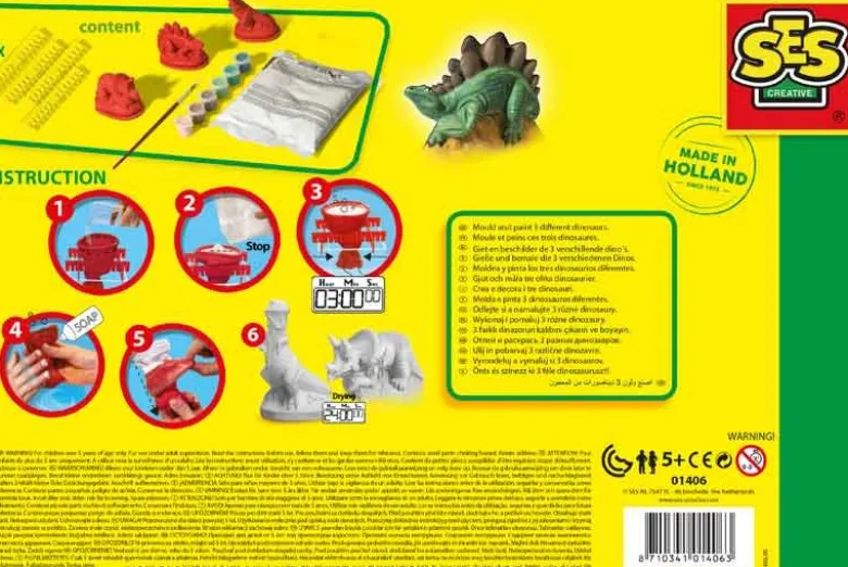 SES Gjut och måla dinosauriefigurer