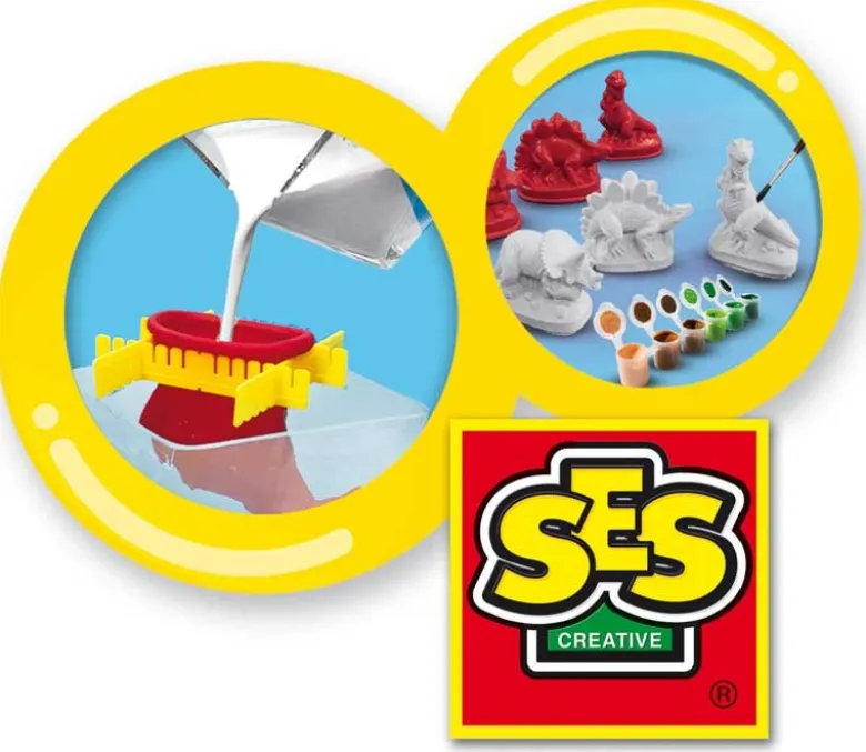 SES Gjut och måla dinosauriefigurer
