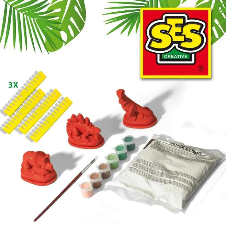 SES Gjut och måla dinosauriefigurer