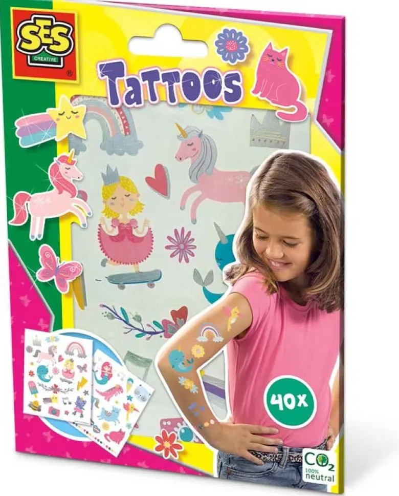 SES Tatueringar Fairytale till barn 40 st.