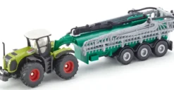 Siku Claas Xerion traktor med flytgödselspridare 1827 - 1:87