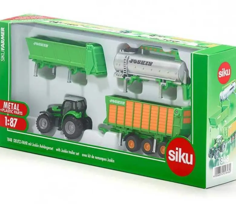 Siku Deutz Fahr Traktor med Trailer set 1848 - 1:87