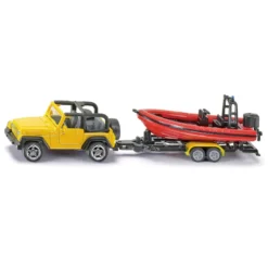Siku Jeep Wrangler med båtsläp 1658