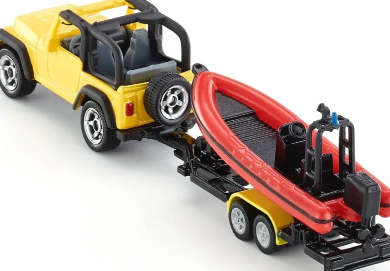 Siku Jeep Wrangler med båtsläp 1658