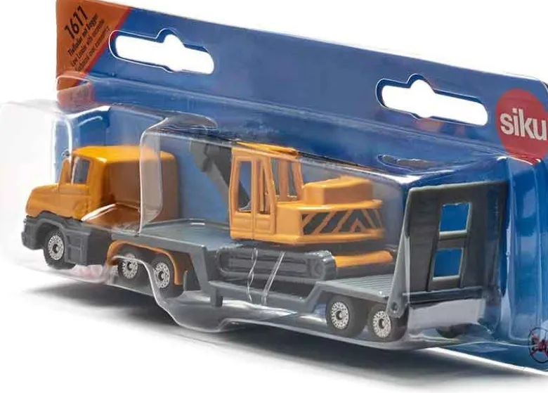 Siku Lastbil med trailer och grävmaskin 1611
