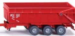 Siku Leksakstraktor Massey Ferguson 8480 med Krampe släp 1844 - 1:87