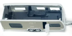 Siku Porsche Cayenne med Dethleff Exclusiv Cmotion Husvagn 1:55 2542