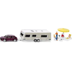 Siku Porsche Cayenne med Dethleff Exclusiv Cmotion Husvagn 1:55 2542