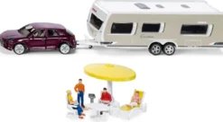 Siku Porsche Cayenne med Dethleff Exclusiv Cmotion Husvagn 1:55 2542