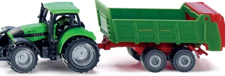 Siku Traktor Deutz Agrotron med gödselspridare 1673