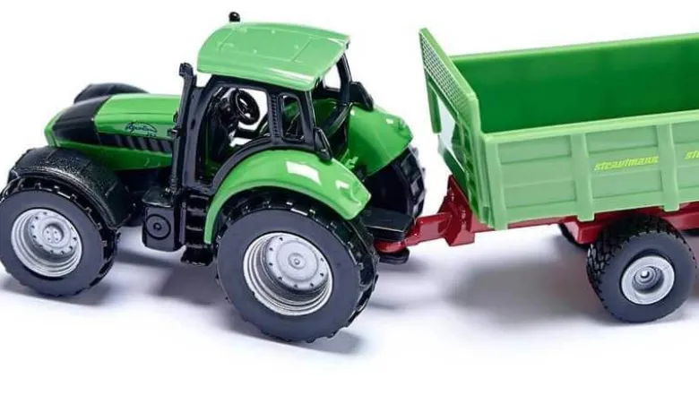 Siku Traktor Deutz Agrotron med gödselspridare 1673