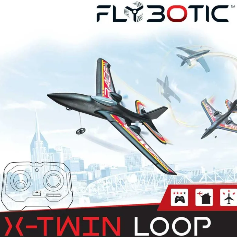 Silverlit Radiostyrt Flygplan X-twin Loop