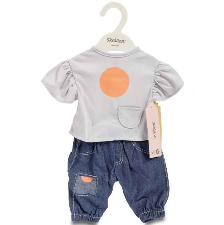 Skrållan Jeans och T-shirt till dockor