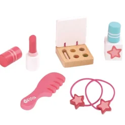 Sminkväska leksak med tillbehör i trä 10 delar Tooky Toy