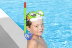 Snorkelset 7 år+ Cyklop Grön till barn Bestway