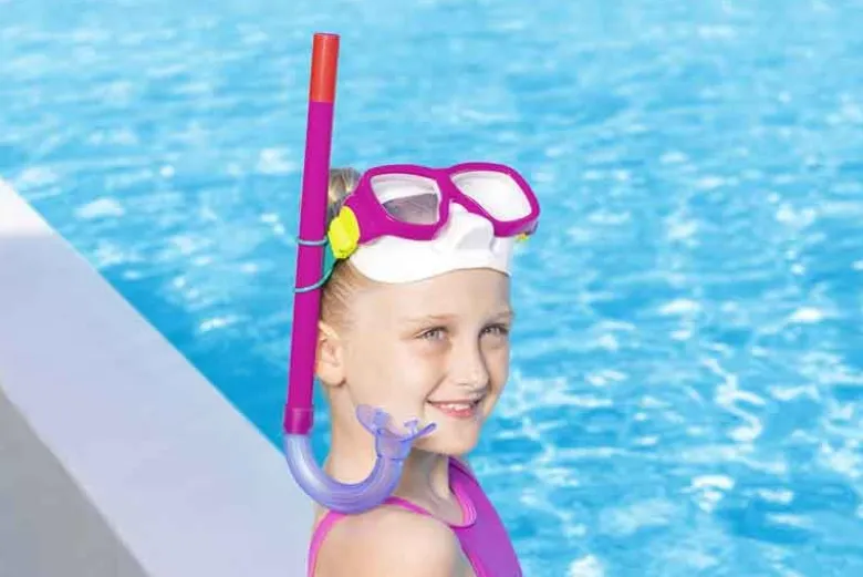 Snorkelset 7 år+ Cyklop Rosa till barn Bestway