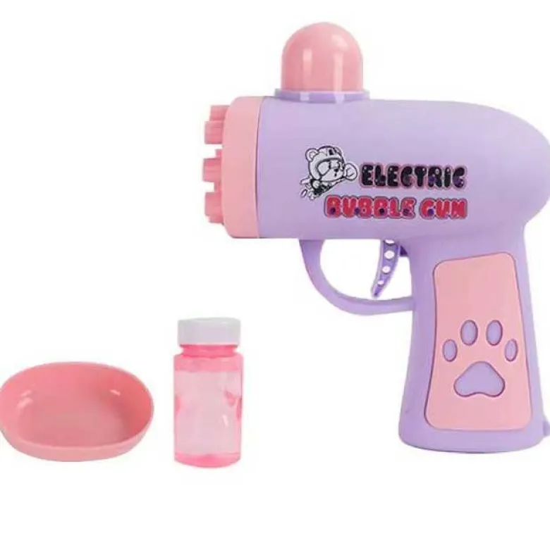 Såpbubbelpistol Fun med såpbubbel skål och såpbubbelvätska