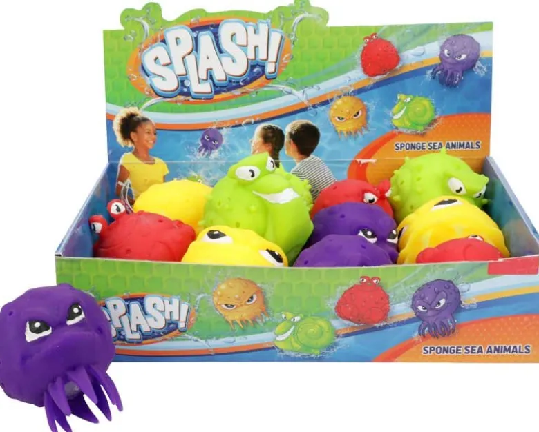 Splash Vattenboll Havsdjur sprutar ut vatten då man kastar dem 9 cm