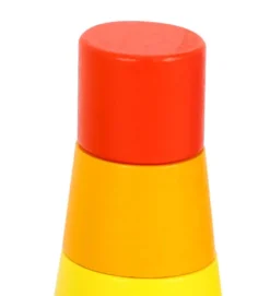 Stapelleksak i trä geometriska former för barn Tooky Toy