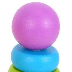 Stapelleksak i trä geometriska former för barn Tooky Toy