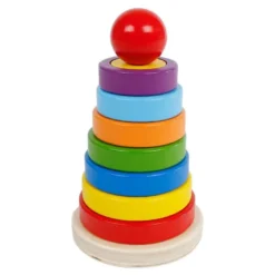 Stapelpyramid i trä