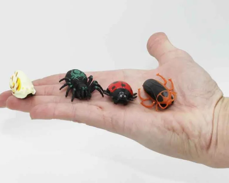 4 st. Insekter Krypande Fönsterklättrande