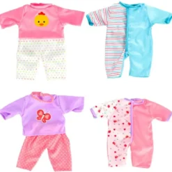 4 st. Klädset. Dockkläder till Dockor ca 35-40 cm Dolls Room
