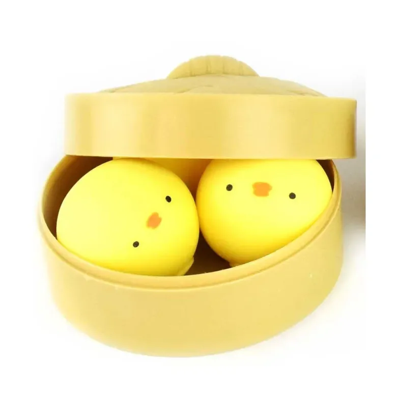 3 st. Kyckling Squeeze Ball Chicken 5 cm