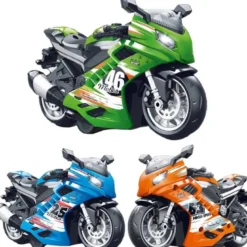 1 st. Leksaksmotorcykel med ljus, ljud och pullback-funktion 14,5 cm