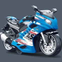 1 st. Leksaksmotorcykel med ljus, ljud och pullback-funktion 14,5 cm