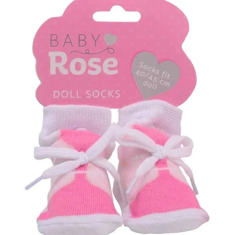 1 st. par sockar till dockor 35-45 cm Baby Rose