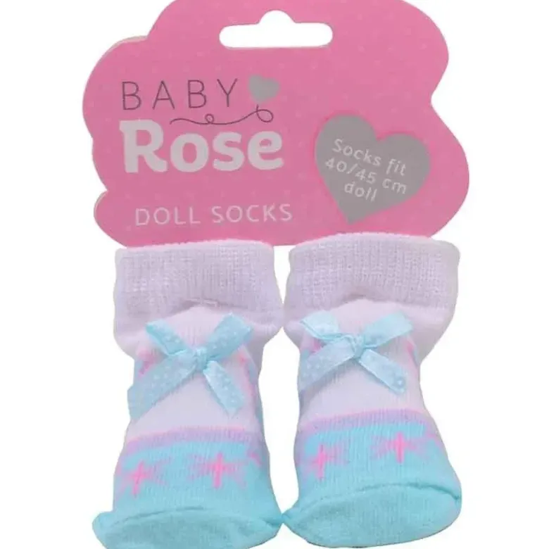1 st. par sockar till dockor 35-45 cm Baby Rose