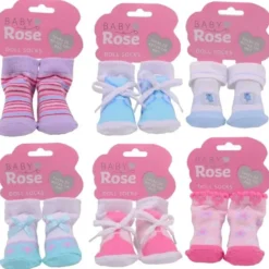 1 st. par sockar till dockor 35-45 cm Baby Rose