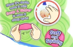 6 st. Sticky Klibbiga Lysande Bollar Klämbollar