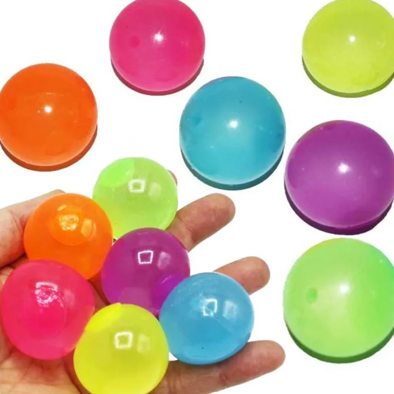 6 st. Sticky Klibbiga Lysande Bollar Klämbollar