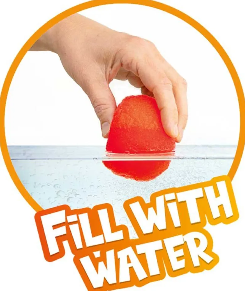 3 st. Stora Splash vattenbollar flerfärgade 15 cm
