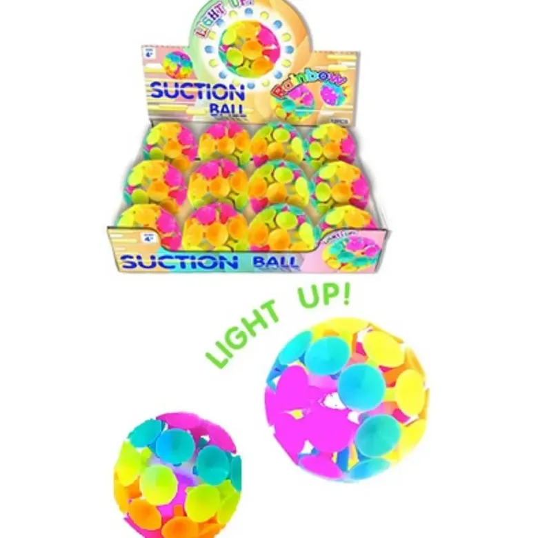 Suction ball ljus boll med sugkoppar 6 cm