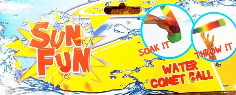 Sun Fun Vatten Kometboll med regnbågssvans 97 cm