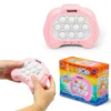 TIME POP LIGHT UP PUSH POPPER GAME PINK