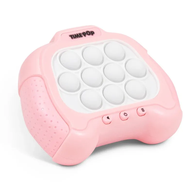 TIME POP LIGHT UP PUSH POPPER GAME PINK