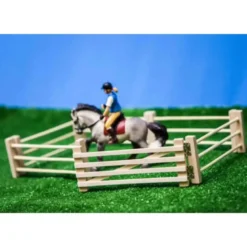 Trästaket naturfärgade leksak Kids Globe 1:32