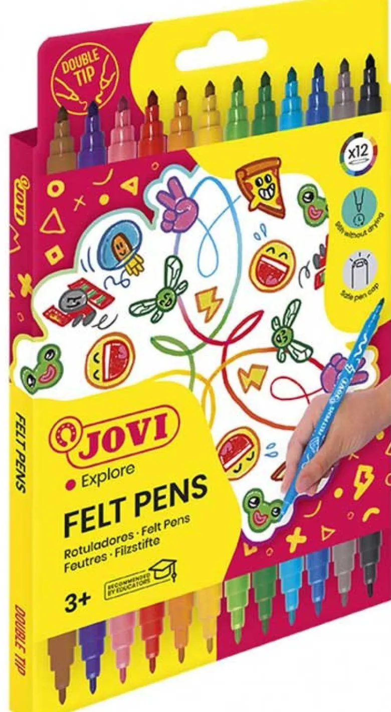 Tuschpennor Fiberpennor Dubbelsida Jovi