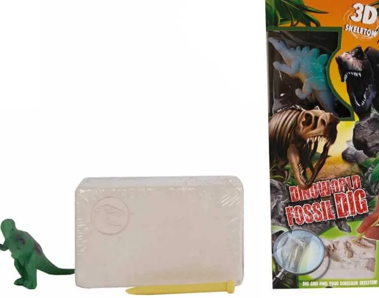 Utgrävning Dinosauriefossil och Dinosauriefigur 8,5 cm