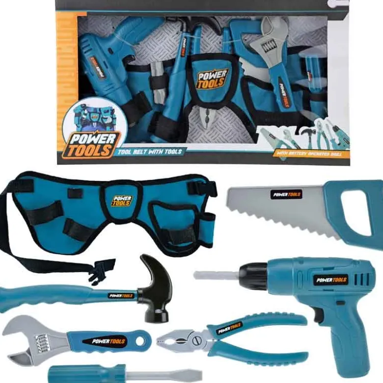 Verktygsbälte till barn och leksaksverktyg Power Tools