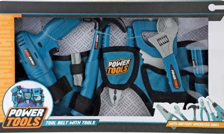 Verktygsbälte till barn och leksaksverktyg Power Tools